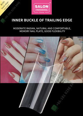 Smile Matte False Nail Tips Salon نصف رأس مانيكير