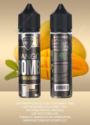 VGOD Vape Juice E- السائل النيكوتين النقي السيجارة الإلكترونية Vaping السائل عبوة تعبئة دخان المذاق 60 مللي