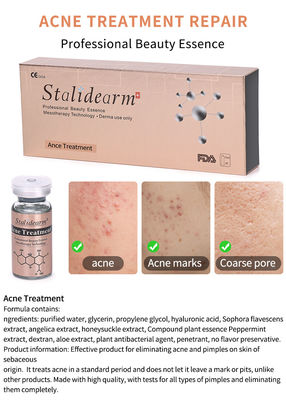 ملابس فاخرة 24k حمض الهيالورونيك ميسو سيروم مجموعة خفيفة النسيج علاج حب الشباب محلول 10ml زجاجة