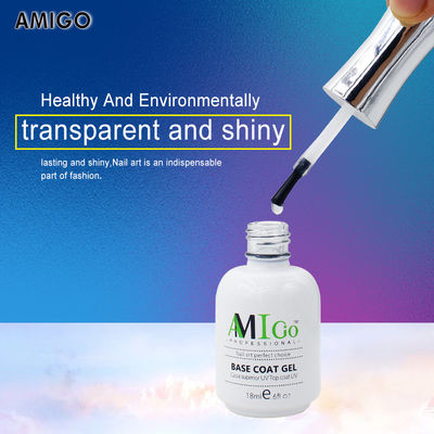 Amigo Gel Nail Polish Kit 18ml نصف دائمة غطاء UV / Led للكشاف