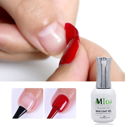 Amigo Gel Nail Polish Kit 18ml نصف دائمة غطاء UV / Led للكشاف
