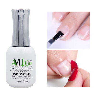 Amigo Gel Nail Polish Kit 18ml نصف دائمة غطاء UV / Led للكشاف