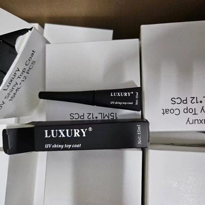 مصنع إمدادات العلامة التجارية الخاصة معطف عالي لامع DIY UV Gel طلاء الأظافر لمحل تجميل الأظافر