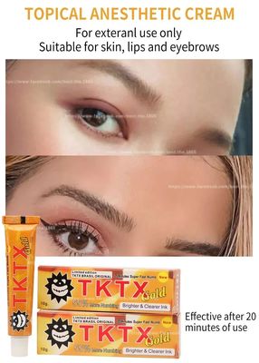كريم TKTX المخدر 10 جرام، يعتمد على الماء، غير دهني، كريم تخدير للوشم مع توصيل سريع من 3 إلى 7 أيام