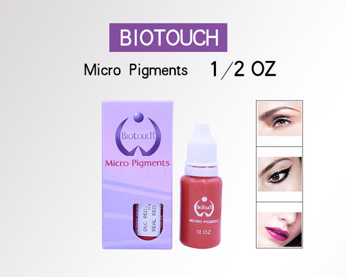 حبر الوشم Biotouch Micro Pigment Ink شوكولاتة بني 1/2 أونصة لصبغة تجميل الشفاه والشفاه