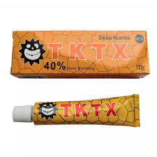 ماكياج دائم TKTX الوشم كريم مخدر الأصلي ليدوكائين أصفر 10 جرام