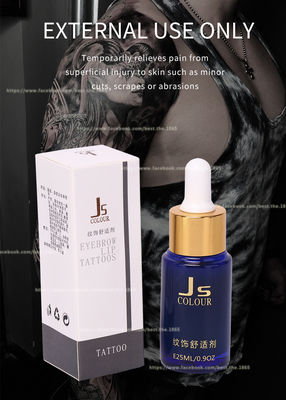 JS Tattoo Numbing Solution الشفاف المضاد للحساسية جل التخدير السائل المخدر للماكياج الدائم