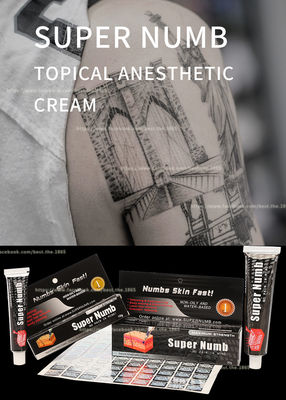Super Numb 10g 30g Tattoo Stop Pain Cream Pink White Cream تنطبق لمدة 20 دقيقة فعالة لمدة 3 ساعات بسعر الجملة