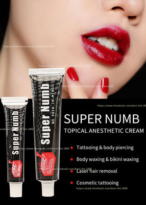 Super Numb 10g 30g Tattoo Stop Pain Cream Pink White Cream تنطبق لمدة 20 دقيقة فعالة لمدة 3 ساعات بسعر الجملة