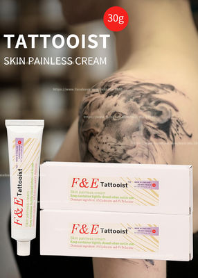 كريم تخدير 30 جم / كريم F&E Tattooist للبشرة غير مؤلم يستمر لمدة 3 ساعات
