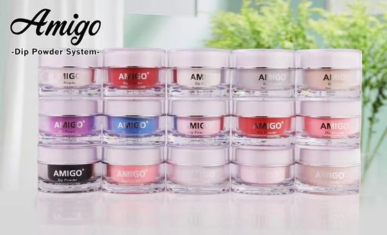 Amigo 10g Nail Dip Powder Kit نظام أكريليك سهل التشكيل 20 لون