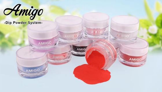 Amigo 10g Nail Dip Powder Kit نظام أكريليك سهل التشكيل 20 لون