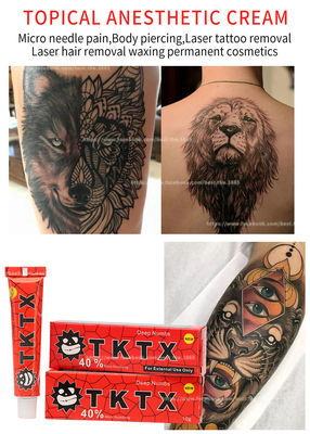 مخدر TKTX تاتو كريم مخدر لوقف الألم PMU Lip Tattoo العناية اللاحقة كريم
