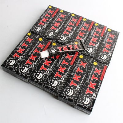 أسود 55٪ TKTX Tattoo Numbing Cream PMU Eyebrow Lip Body Tattoo مرهم الرعاية اللاحقة