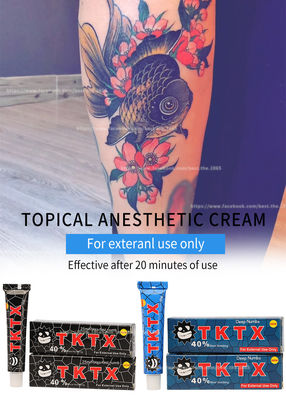 أسود 55٪ TKTX Tattoo Numbing Cream PMU Eyebrow Lip Body Tattoo مرهم الرعاية اللاحقة