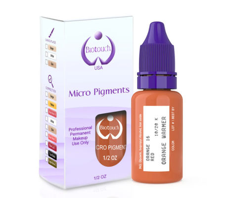 Biotouch MicrGel polishgment صبغة برتقالية اللون ماكياج دائم اللوازم Microblading تظليل الحاجب MicrGel polishgmentation