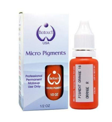 Biotouch MicrGel polishgment صبغة برتقالية اللون ماكياج دائم اللوازم Microblading تظليل الحاجب MicrGel polishgmentation